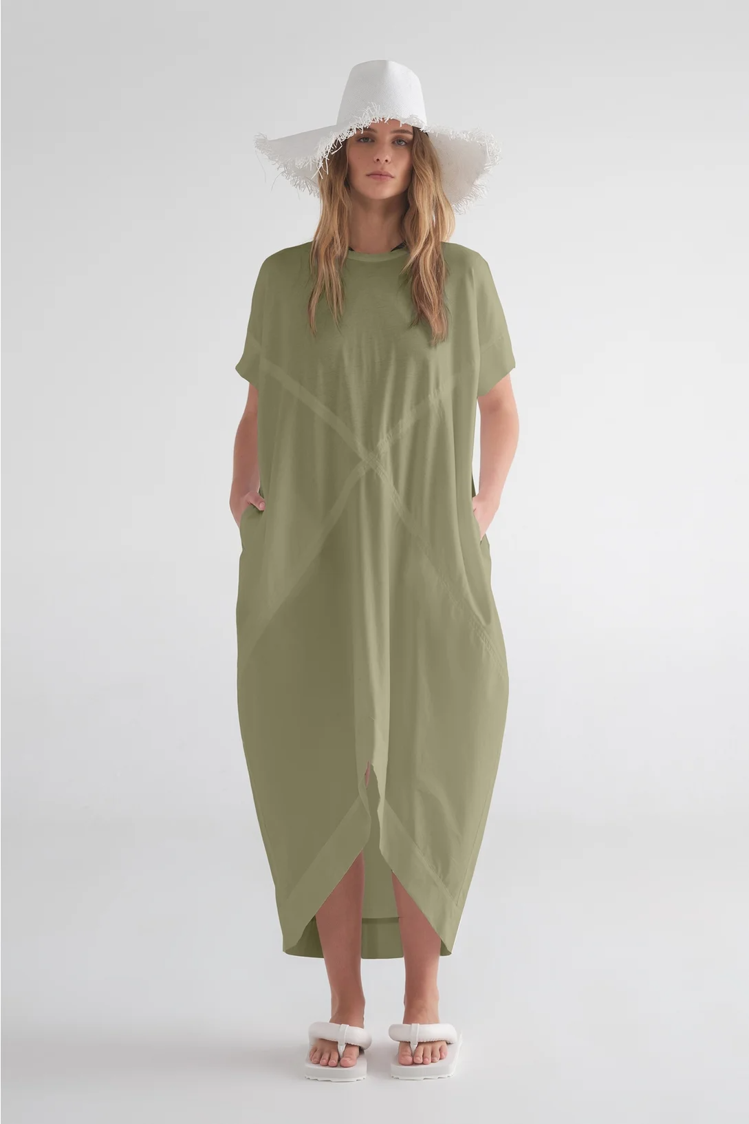 Taylor Transection Dress - Sage