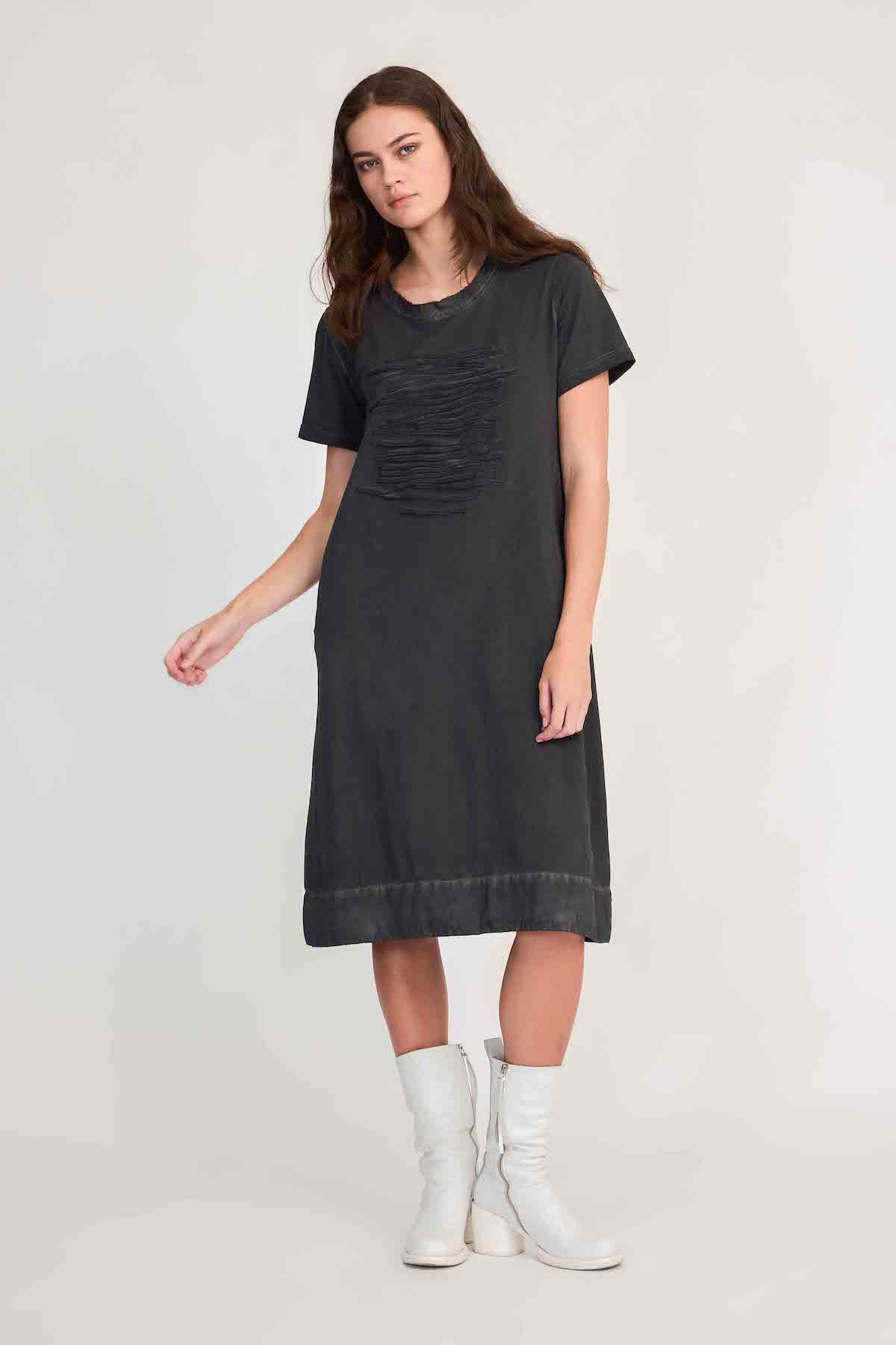 Taylor Strand T-Shirt Dress - Blackened Grey