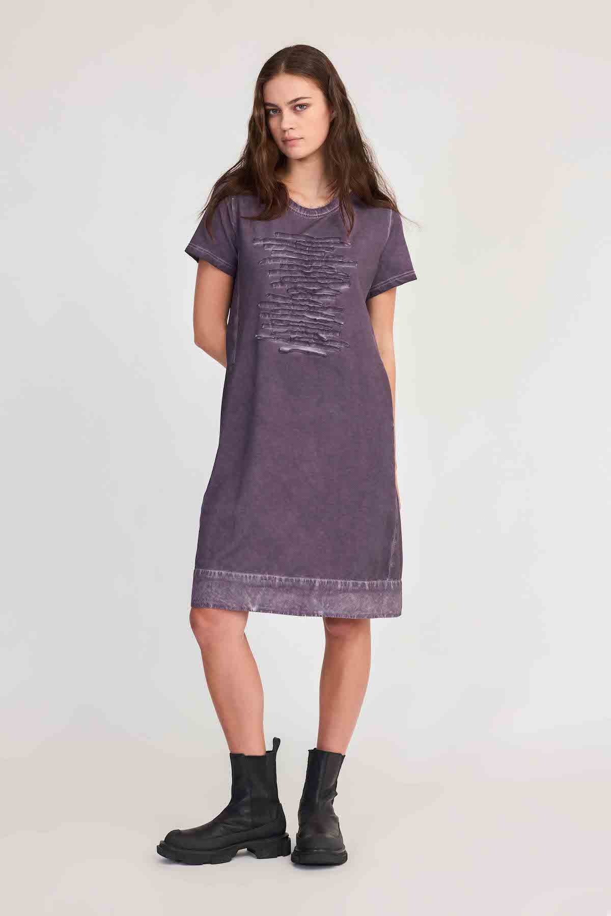 Taylor Strand T-Shirt Dress - Diffused Moonscape