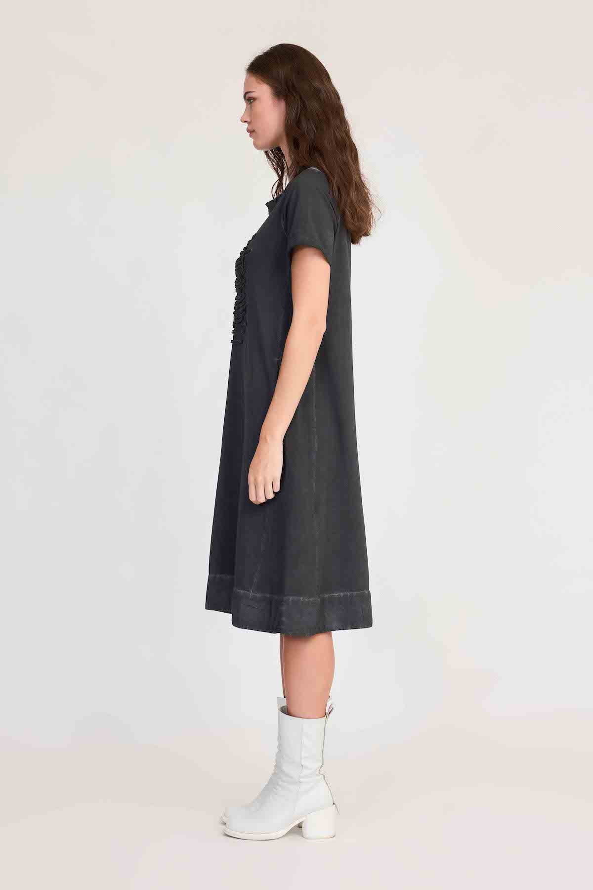 Taylor Strand T-Shirt Dress - Blackened Grey