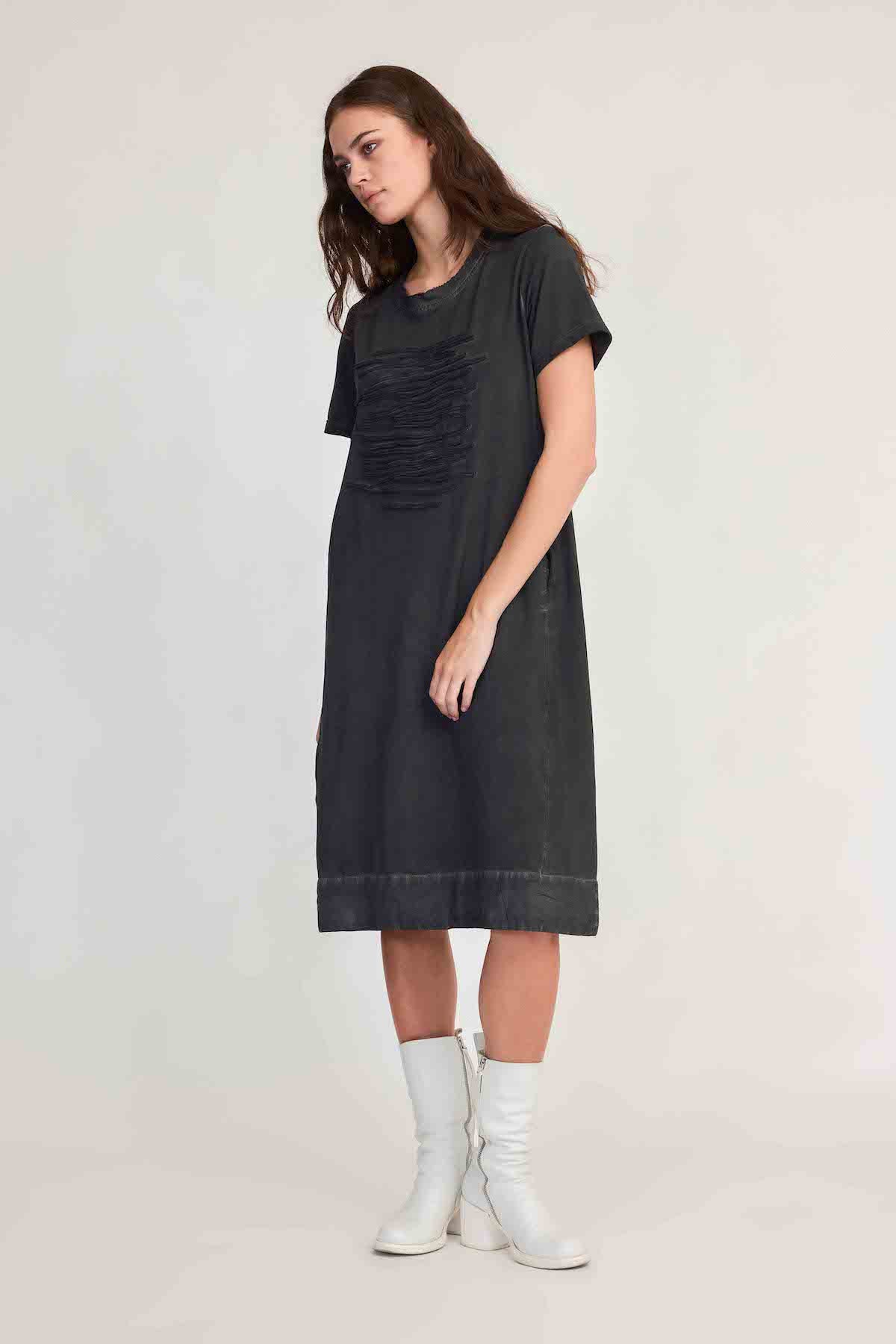 Taylor Strand T-Shirt Dress - Blackened Grey
