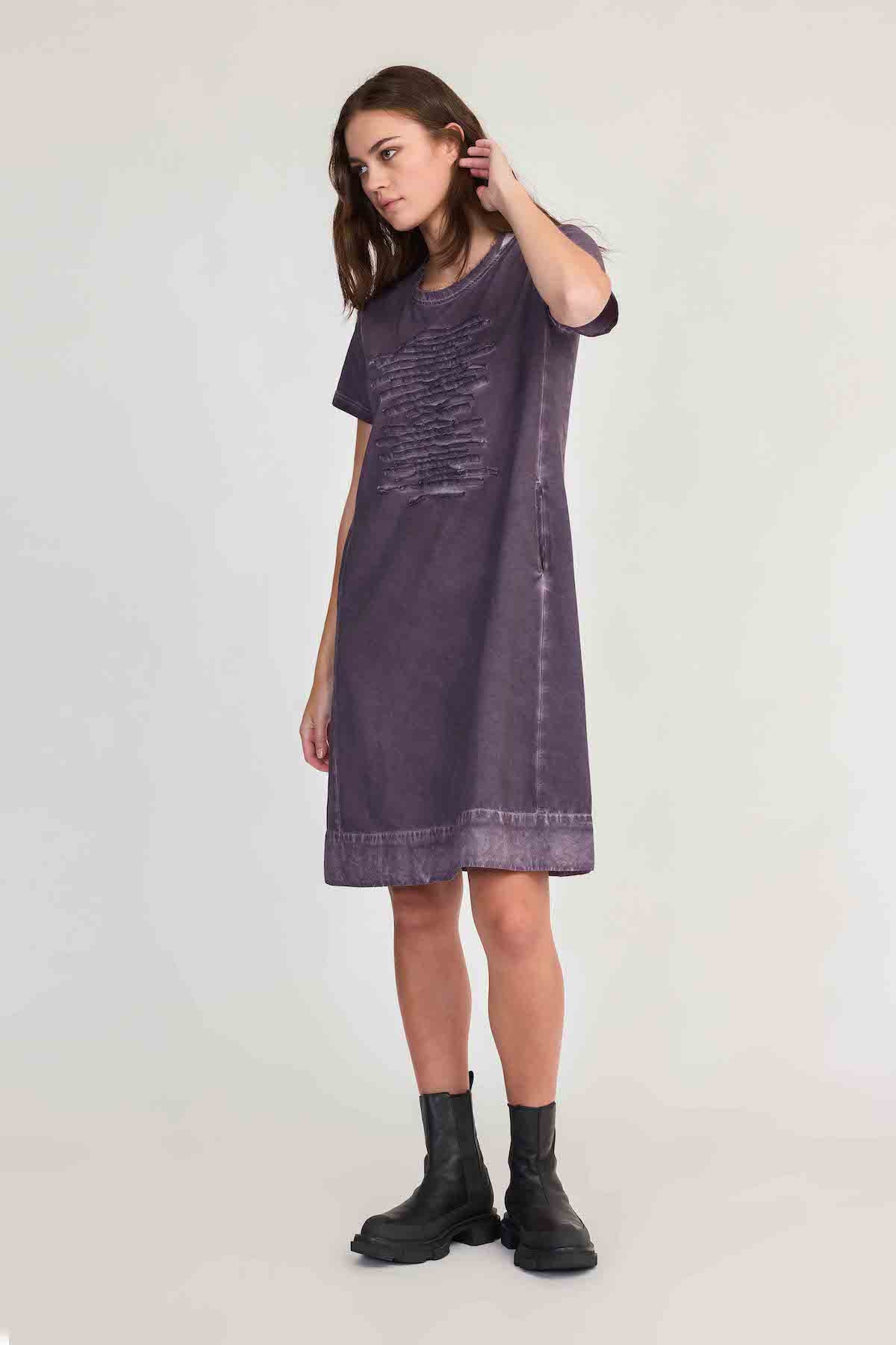 Taylor Strand T-Shirt Dress - Diffused Moonscape