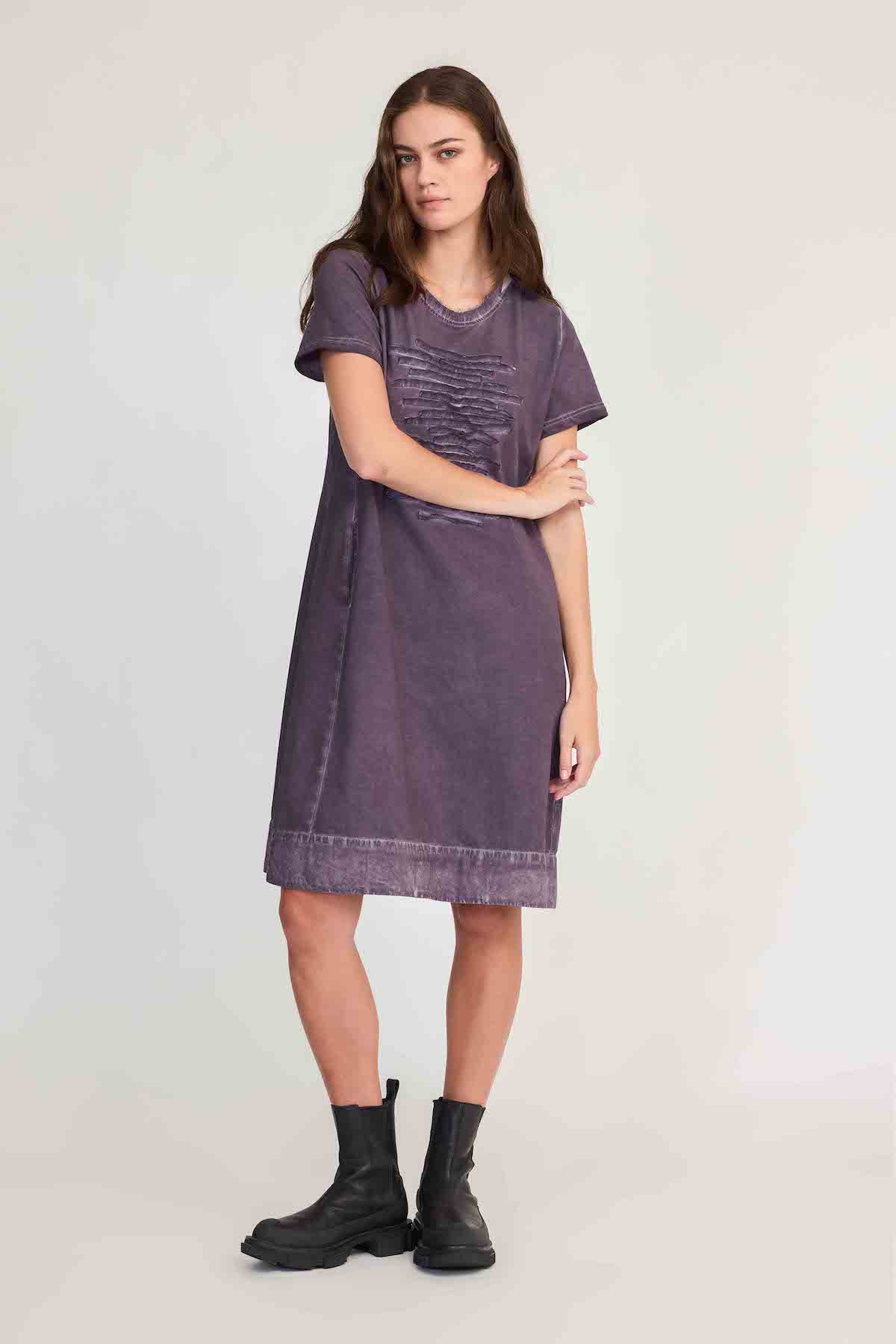 Taylor Strand T-Shirt Dress - Diffused Moonscape