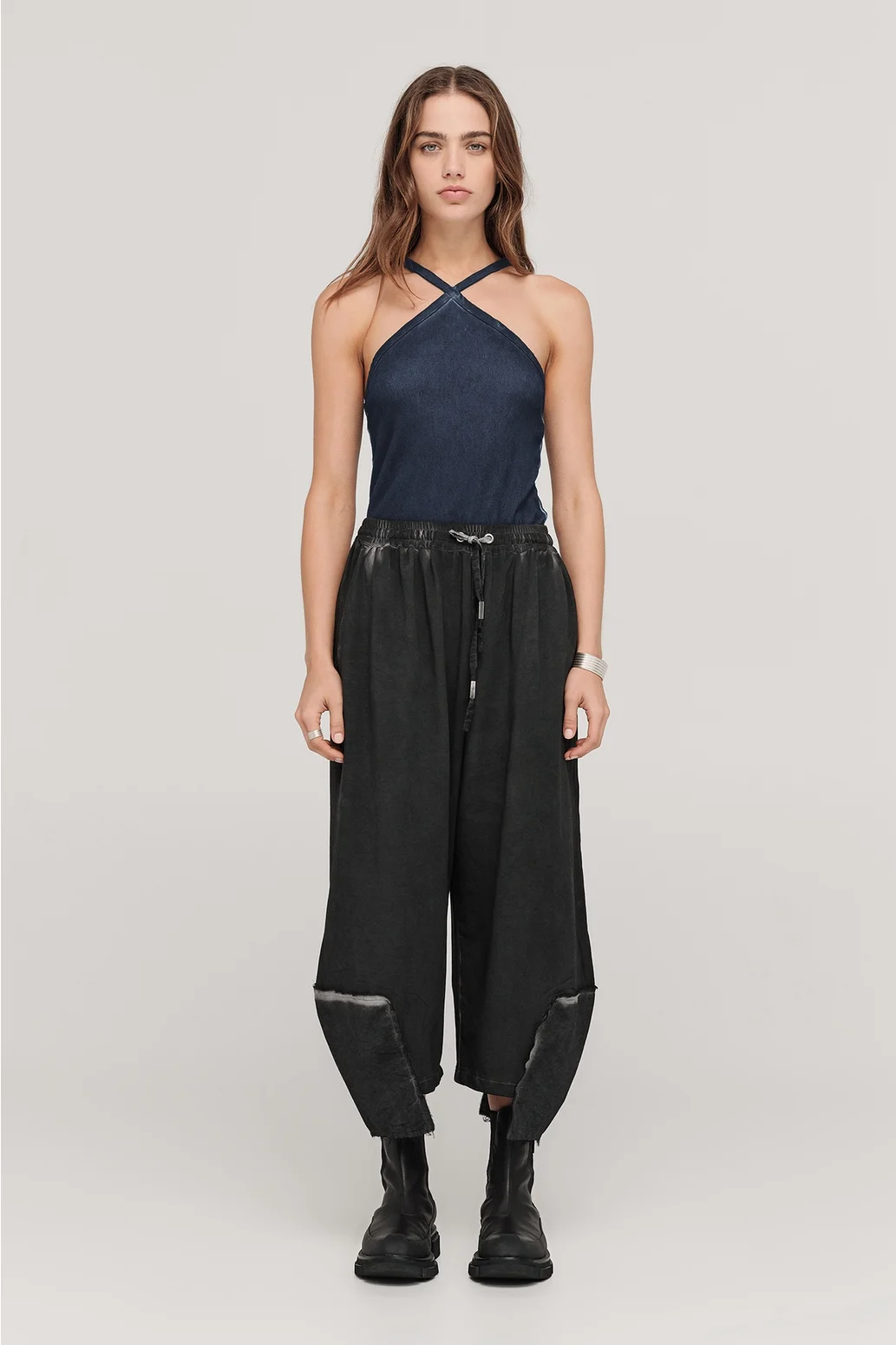 Taylor Straight Extended Tank - Diffused Midnight