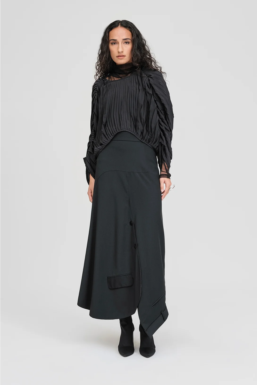 Taylor Rumple Sweater - Black