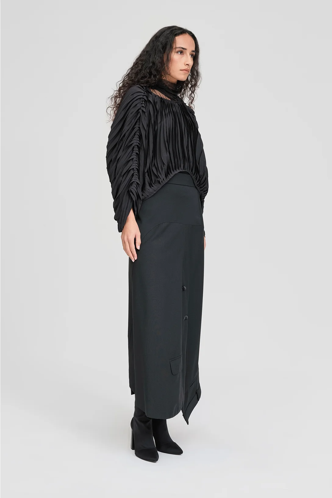 Taylor Rumple Sweater - Black