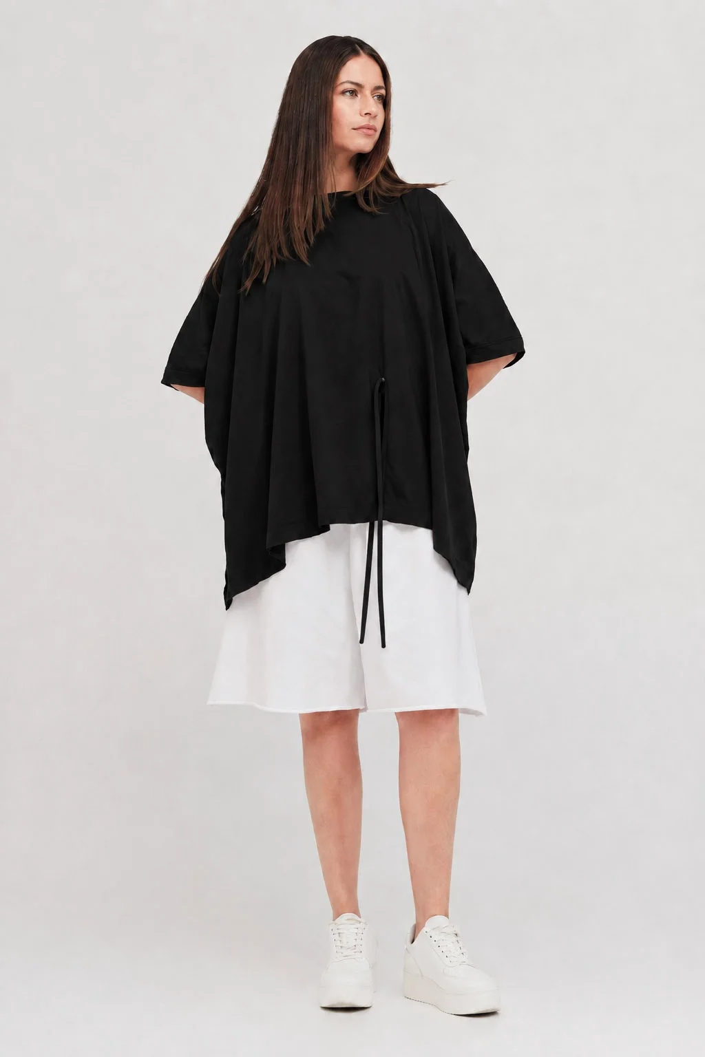 Taylor Tied Faction Tee - Black/Black