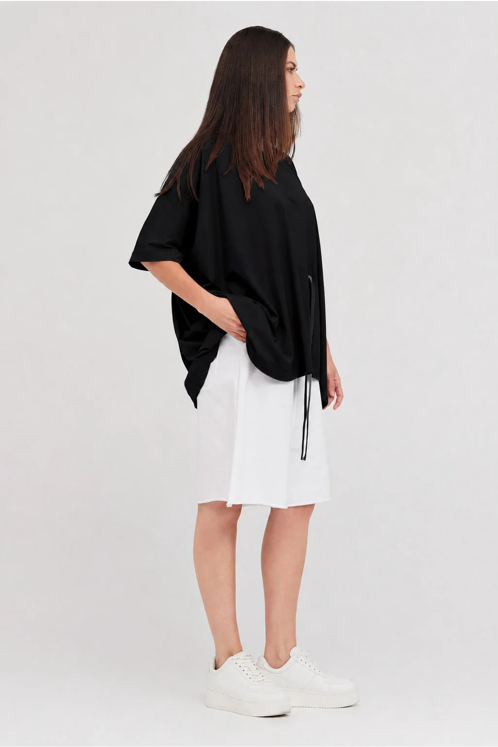 Taylor Tied Faction Tee - Black/Black