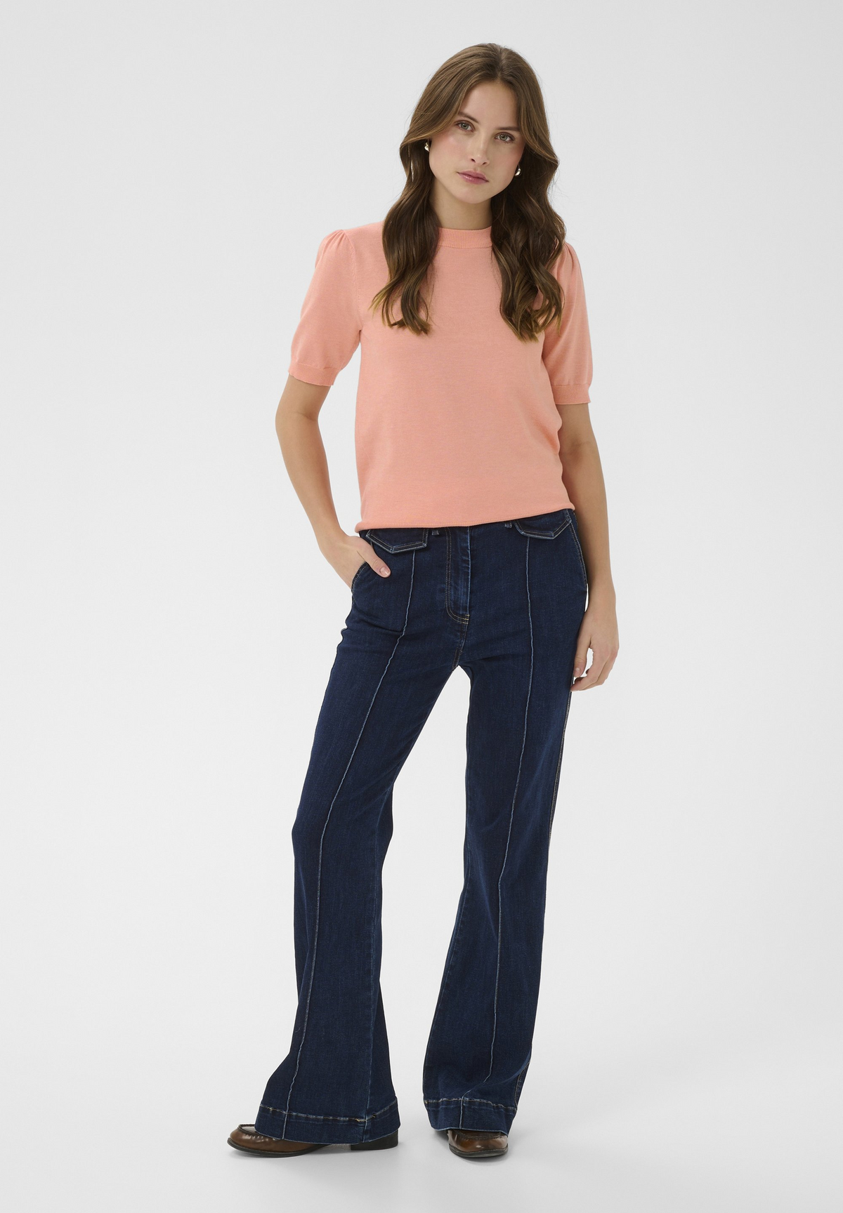Saint Tropez Mila SS Pullover - Blooming Dahlia