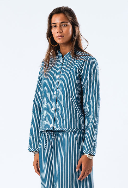 Lollys Laundry EmiliaLL Jacket LS - Stripe Blue