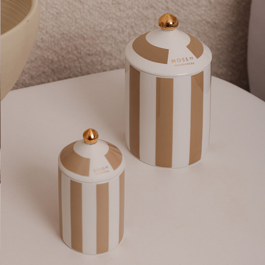 Moss St. Ceramic Large Candle 360g - Patchouli Pear & Oud