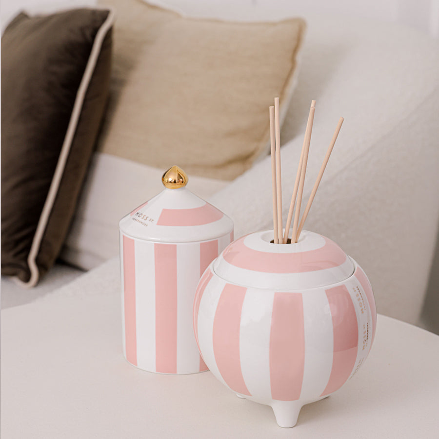 Moss St. Ceramic Large Candle 360g - Raspberry Honey Musk