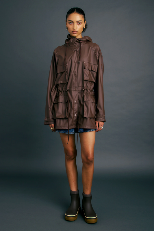 Karen Walker Excursion Raincoat - Chocolate