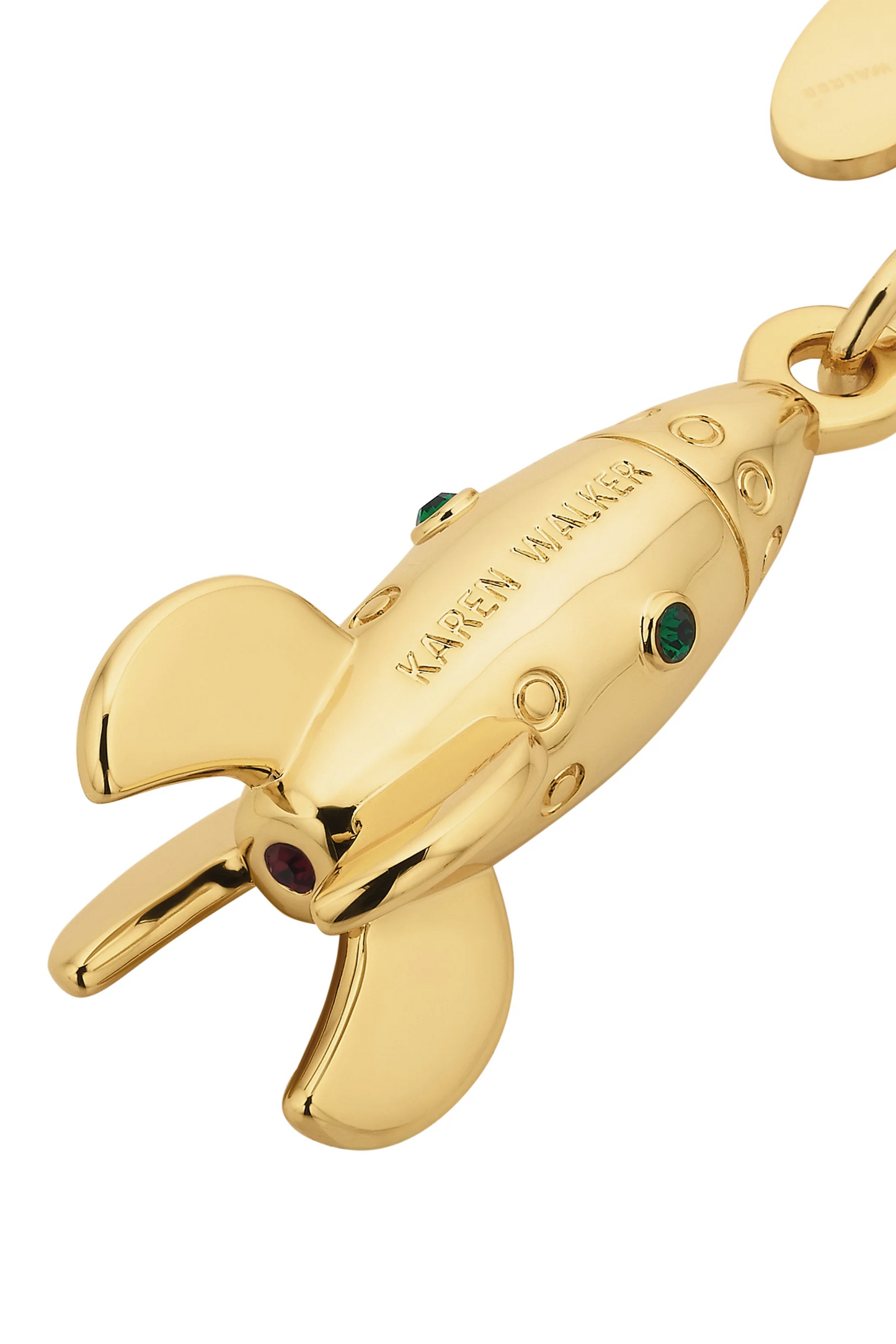 Karen Walker Rocket Charm 13.8cm - Gold
