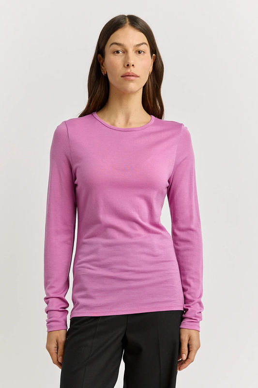 Toorallie Crew Merino Tee - Ultraviolet