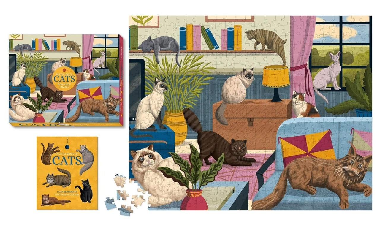 For The Love of Cats 500 Piece Puzzle