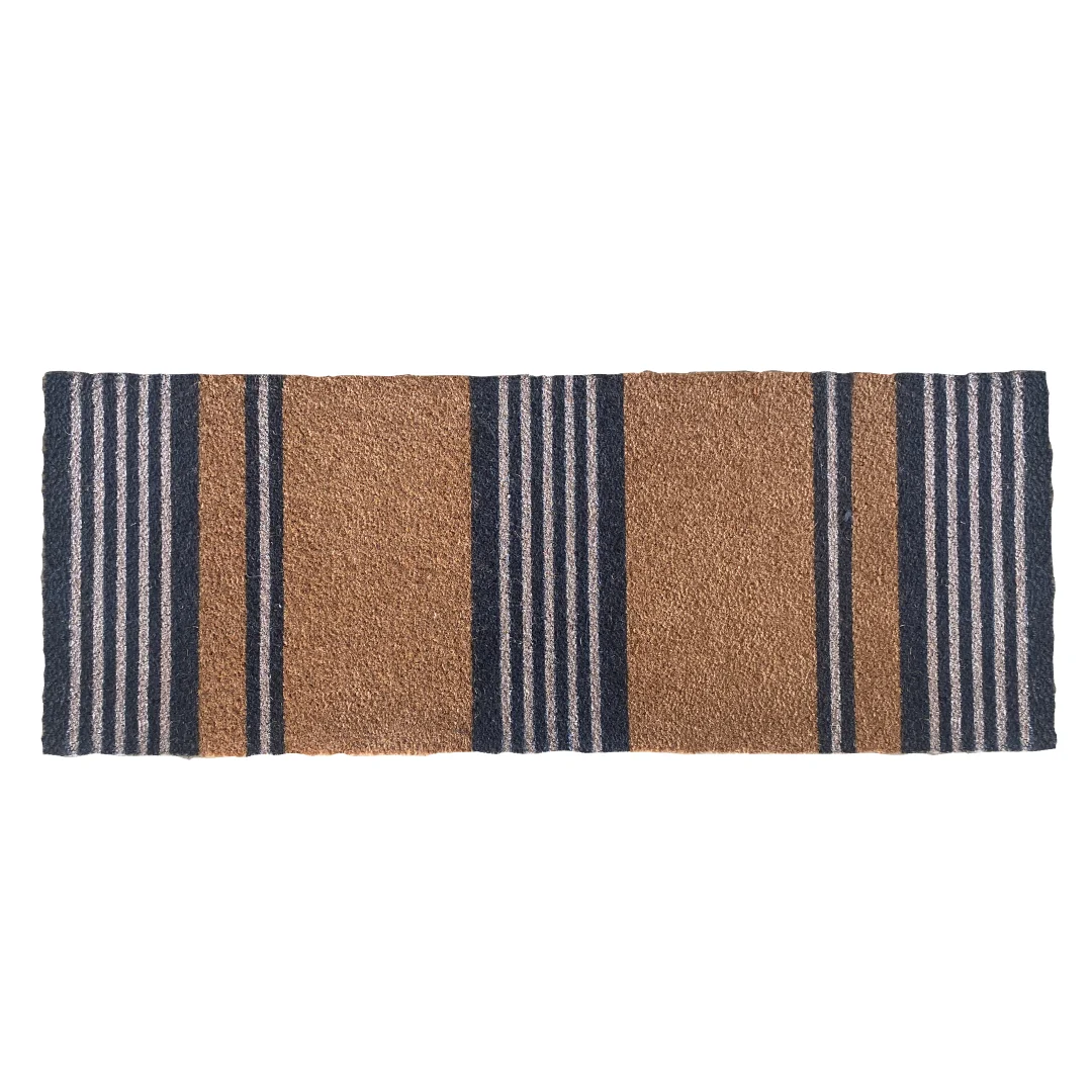 HRB Grey Stripes Coir Doormat