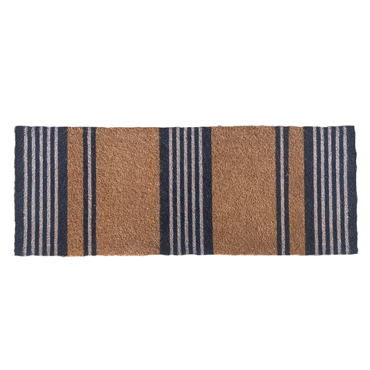 HRB Grey Stripes Coir Doormat