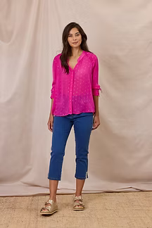 Design Nation Temple Shirt - Fuchsia