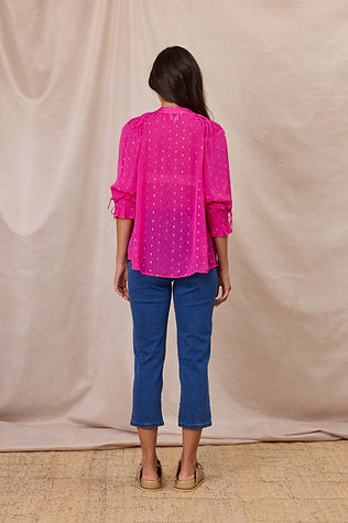 Design Nation Temple Shirt - Fuchsia