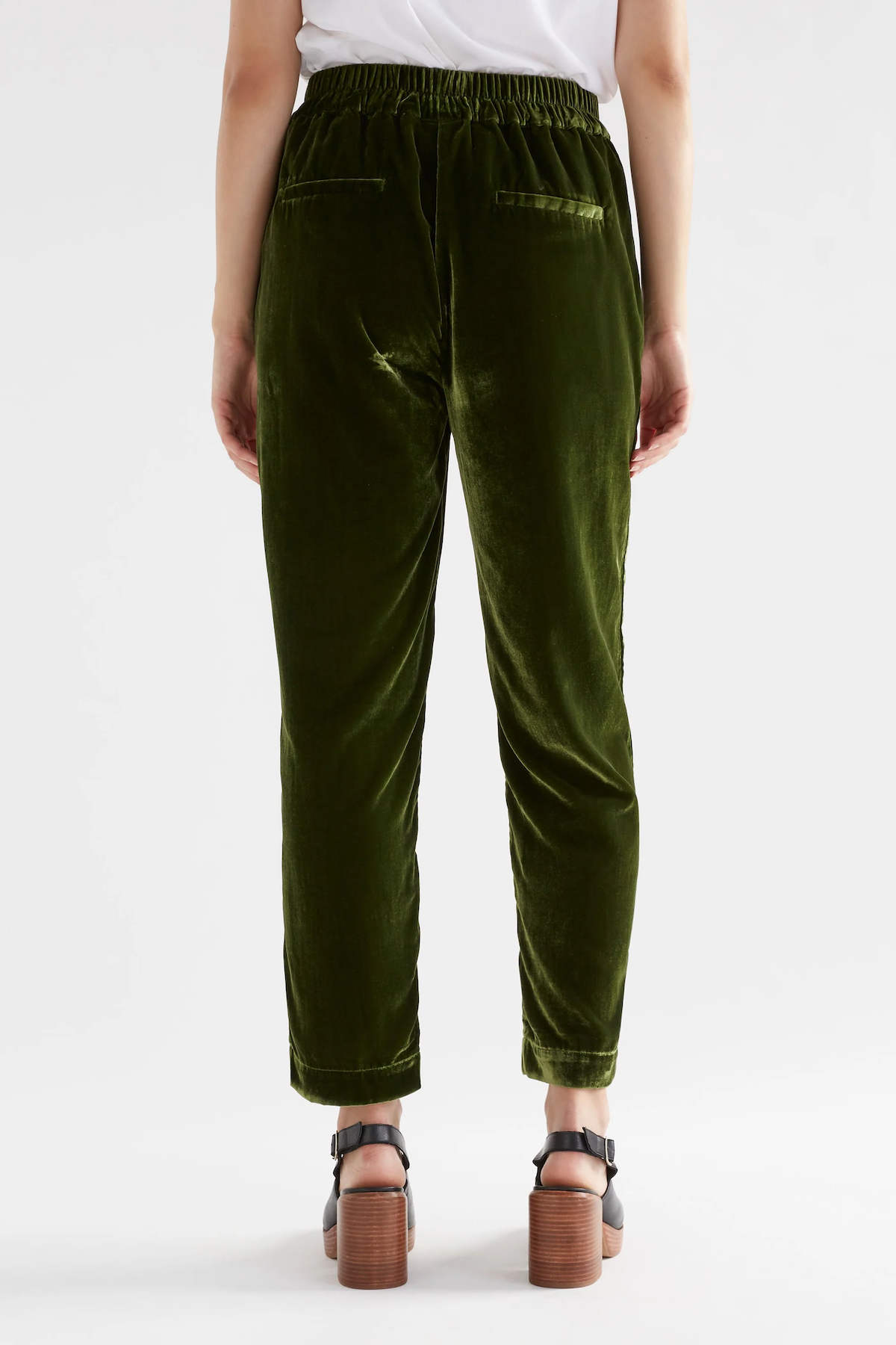 Elk Suuri Velvet Pant - Moss Green