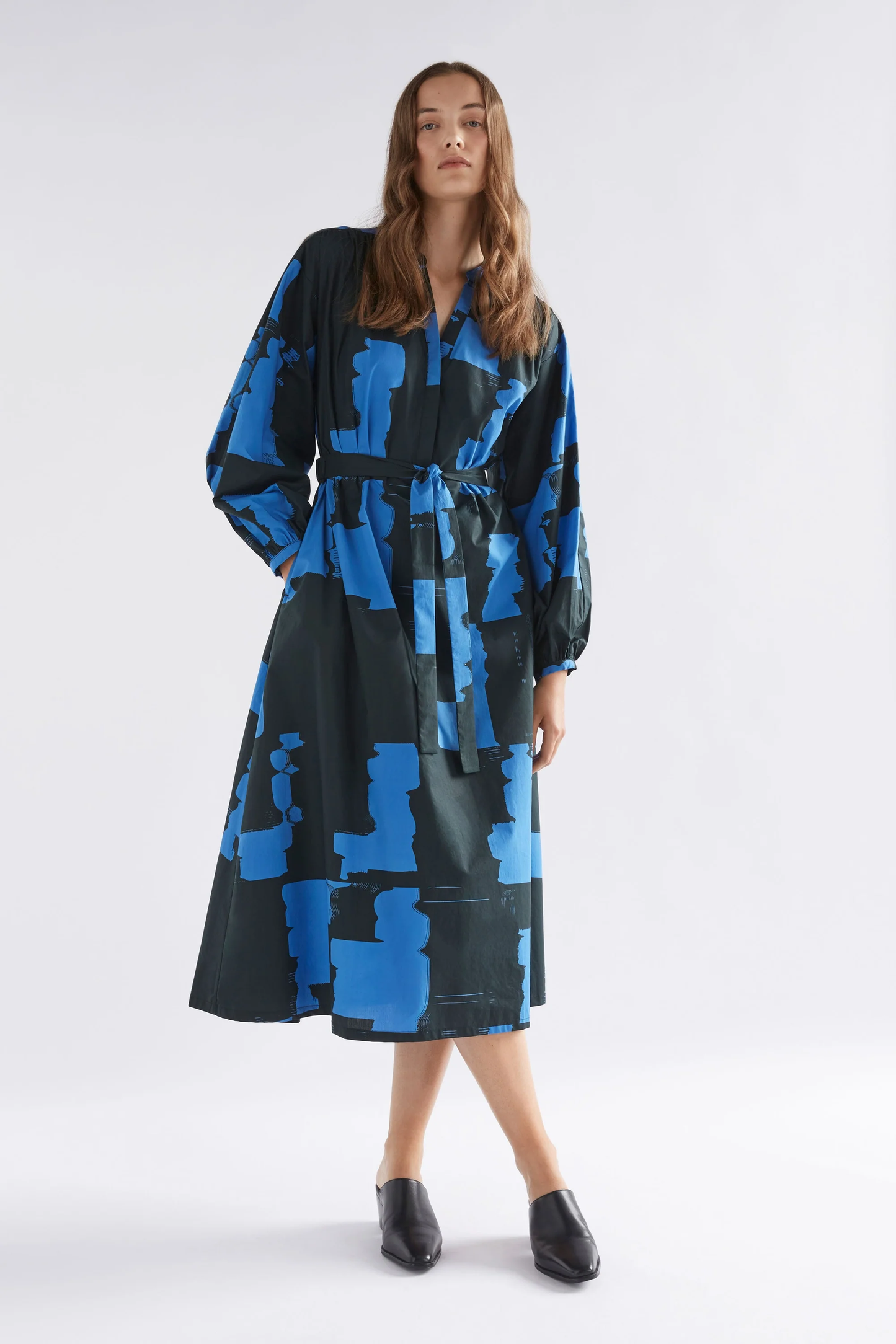 Elk Deze Dress - Blue Rolla Print