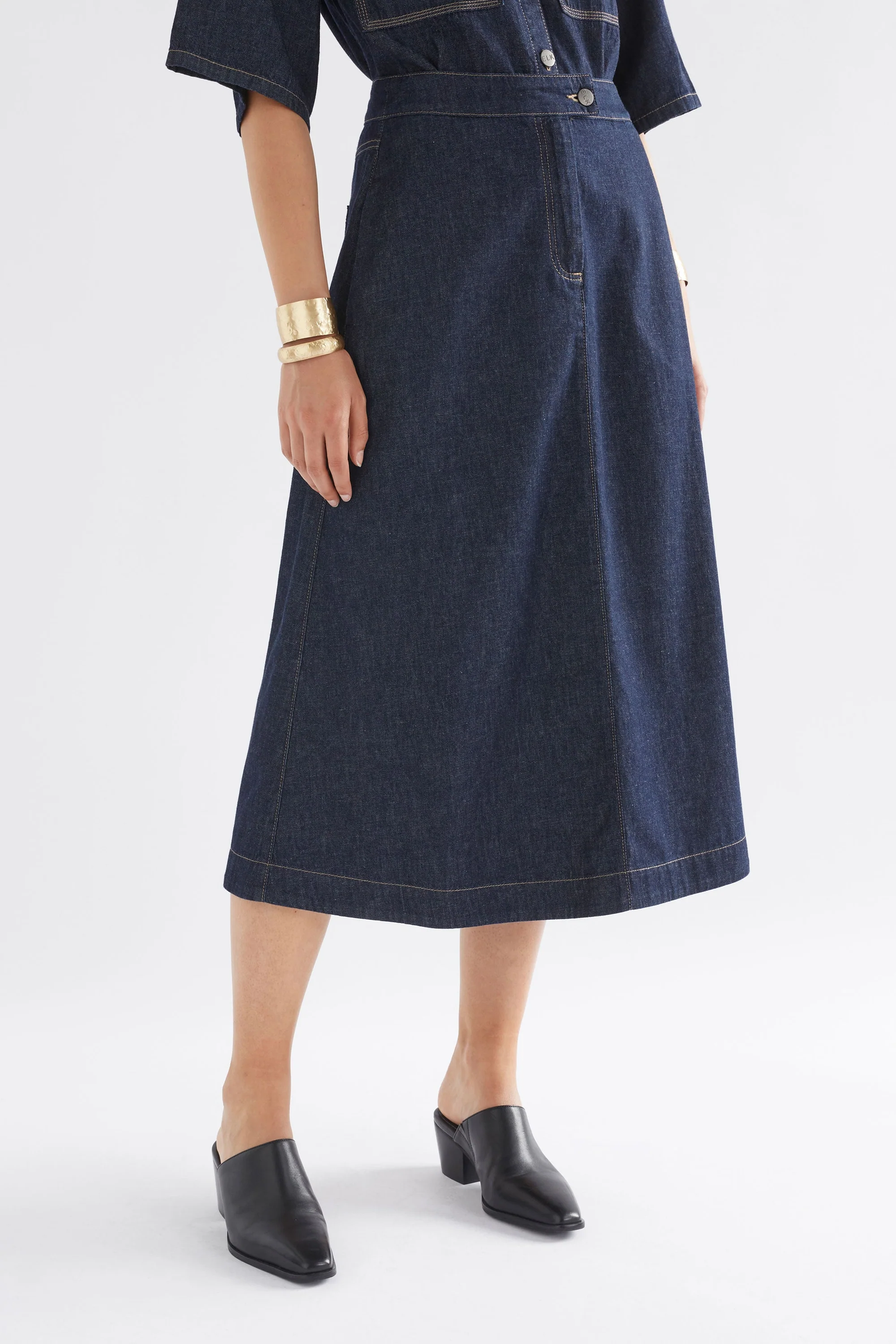 Elk Denym Skirt - Blue Wash