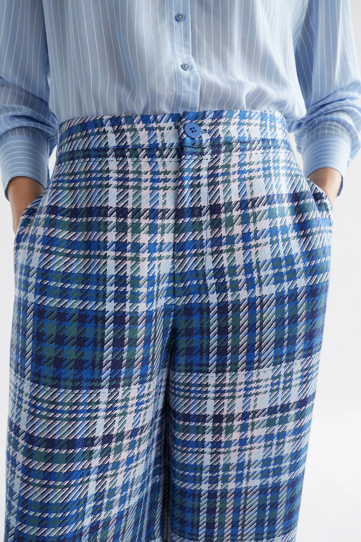 Elk Ranie Pant - Blue Multi Check