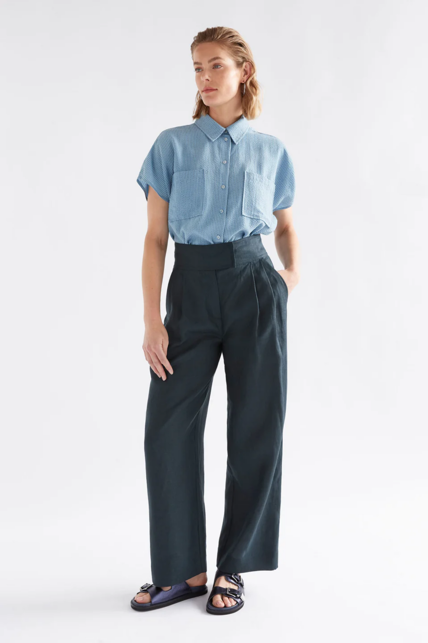 Elk Lejer Pant - Navy
