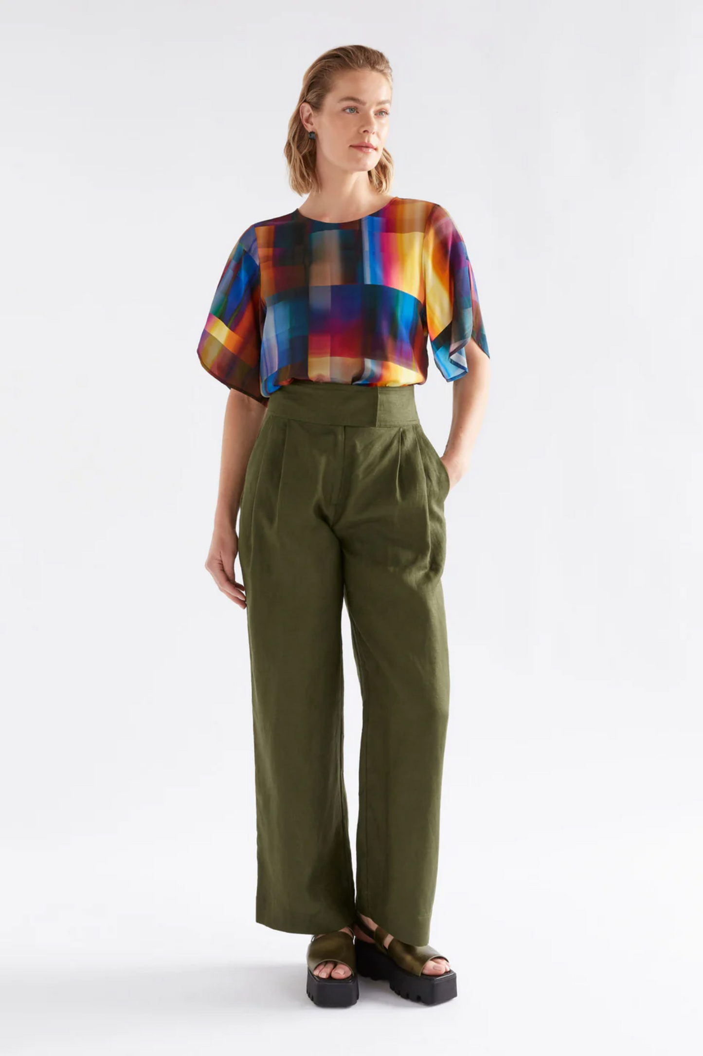 Elk Lejer Pant - Bright Olive