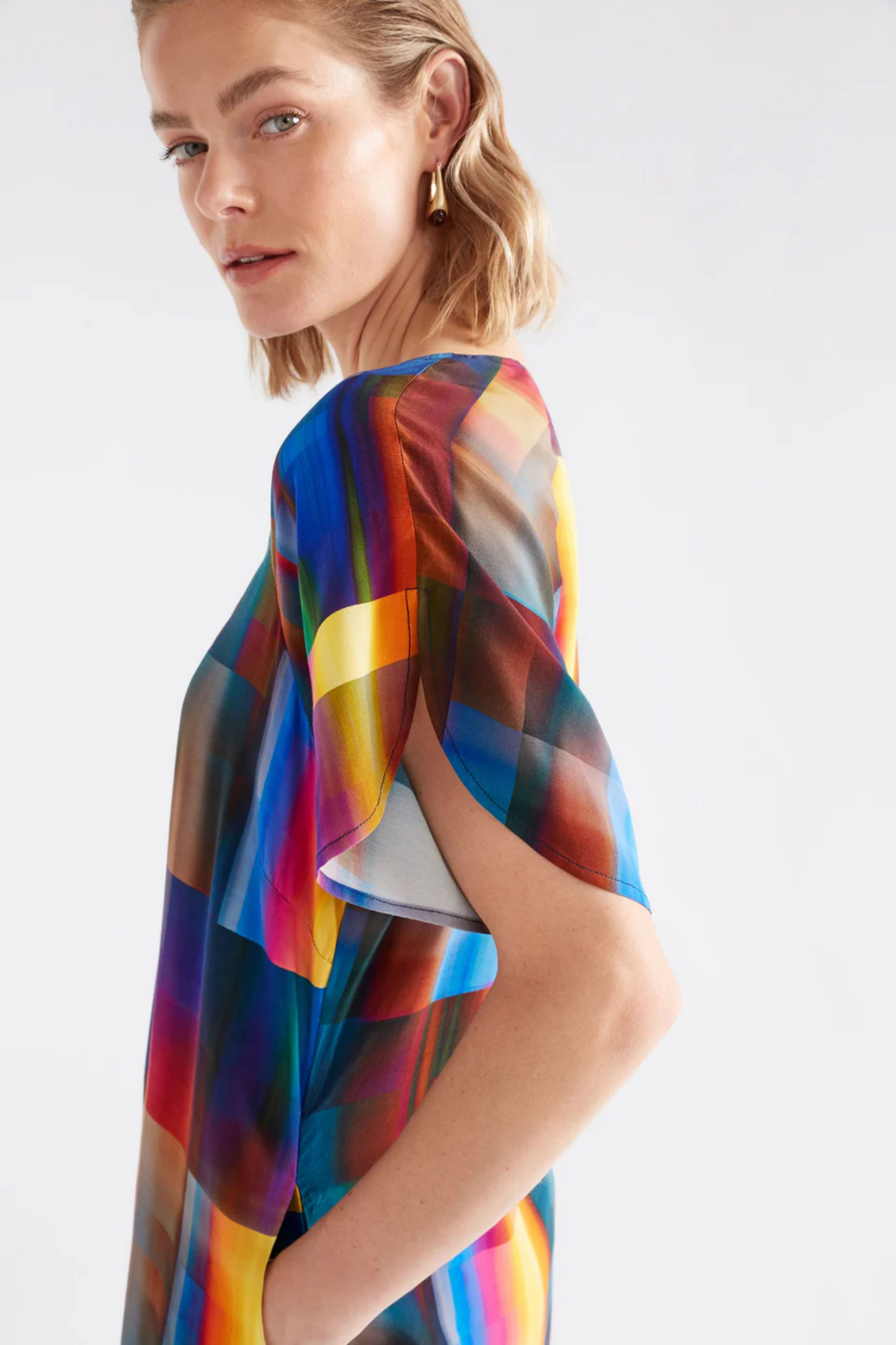 Elk Byde Short Dress - Ekko Print