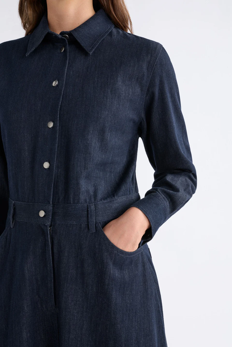 Elk Gerber Dress - Dark Blue Wash