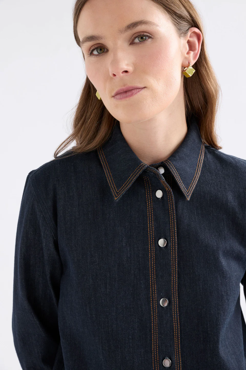 Elk Gerber Shirt - Dark Blue Wash