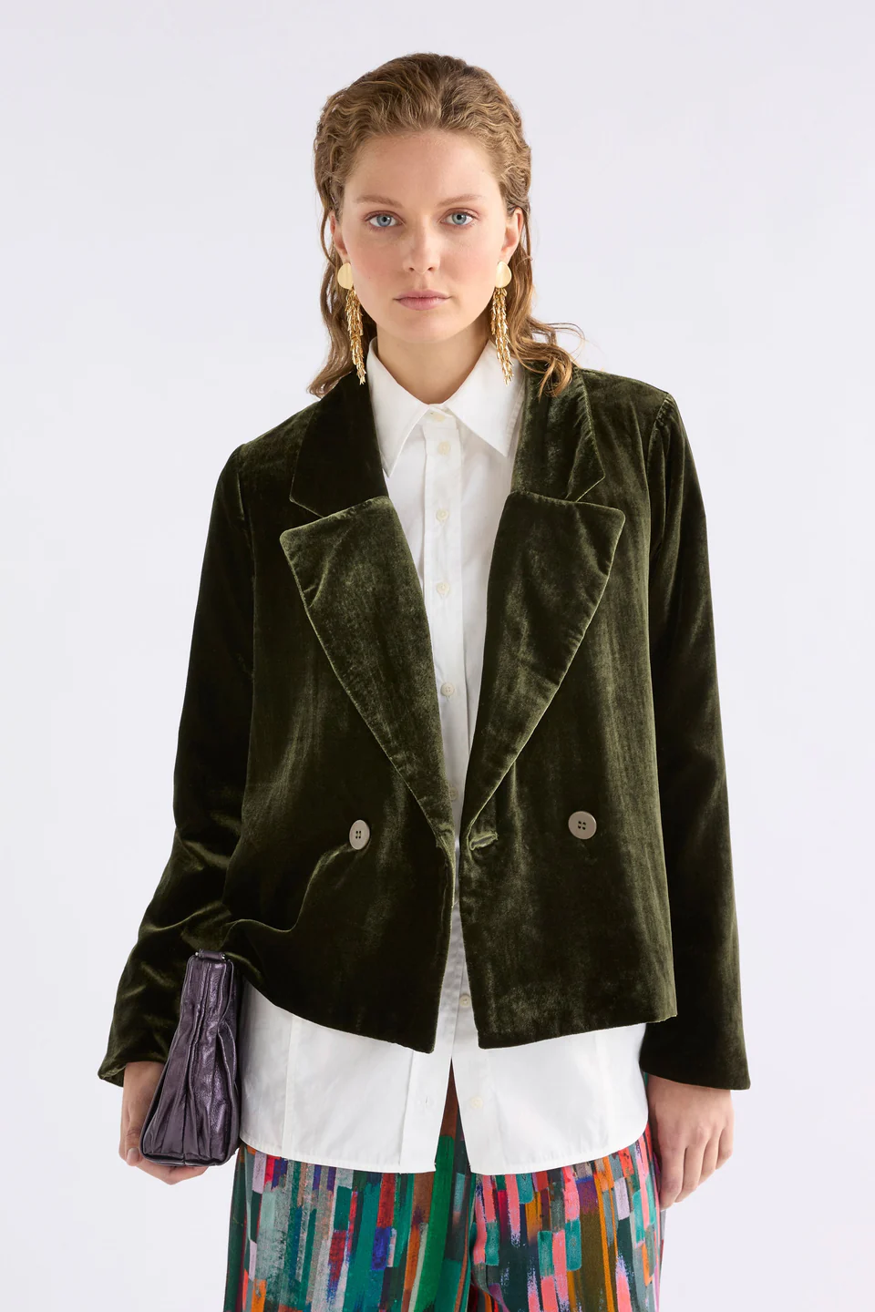 Elk Suuri Double Breasted Blazer - Deep Olive