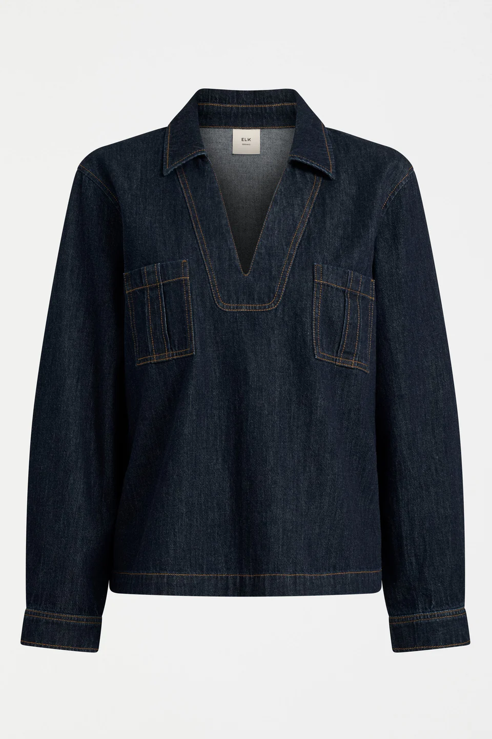 Elk Valor Top - Mid Blue Denim