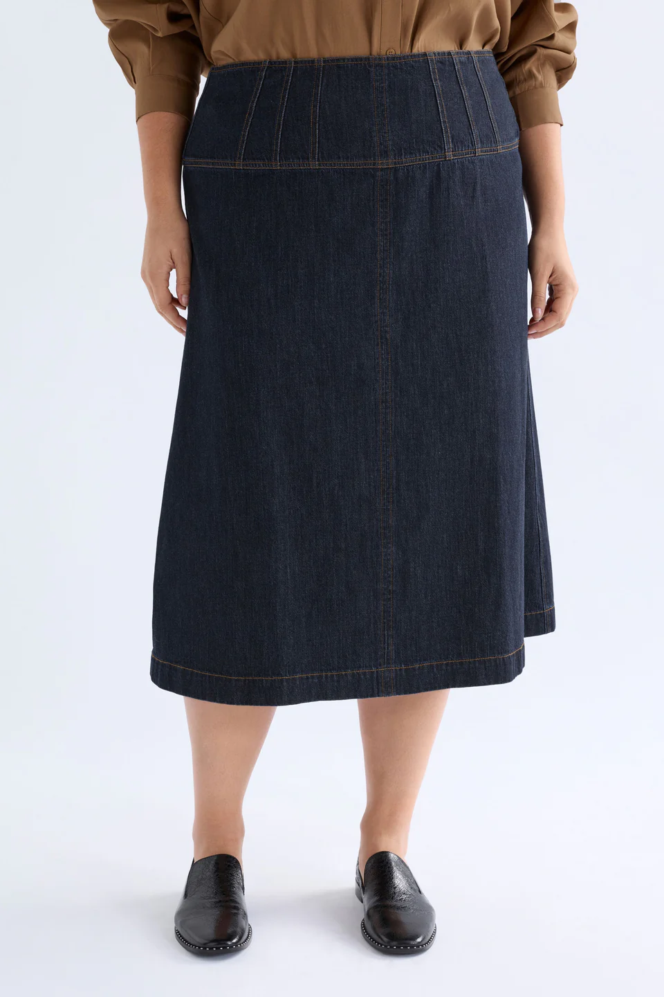 Elk Valor Skirt - Mid Blue Denim