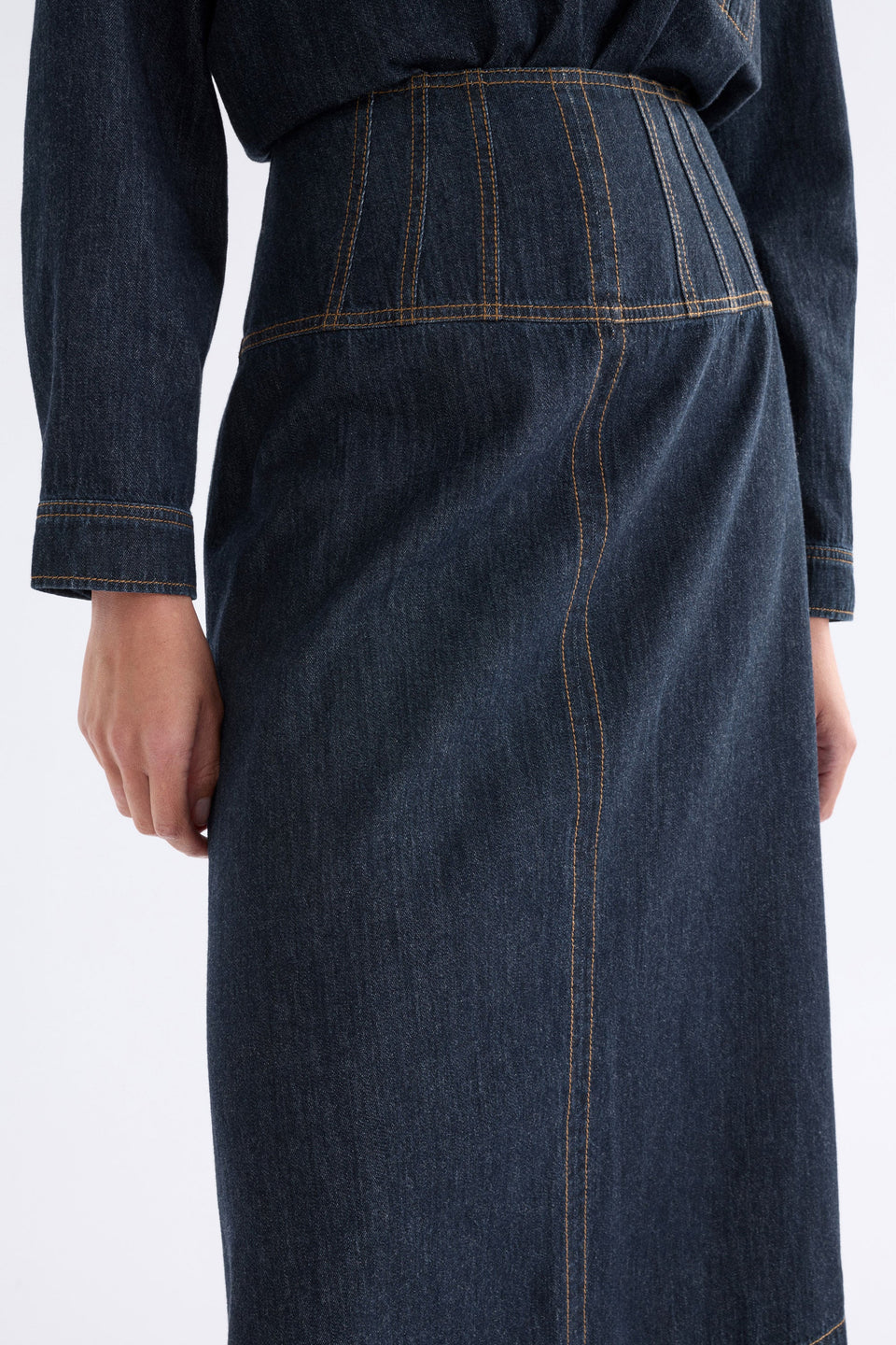 Elk Valor Skirt - Mid Blue Denim