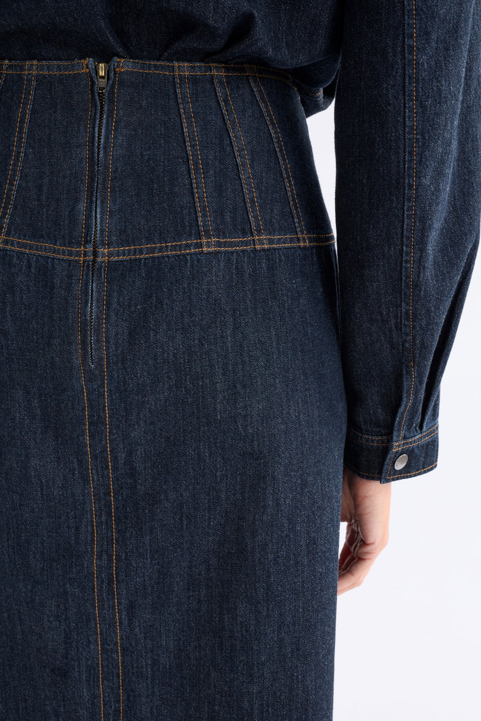 Elk Valor Skirt - Mid Blue Denim