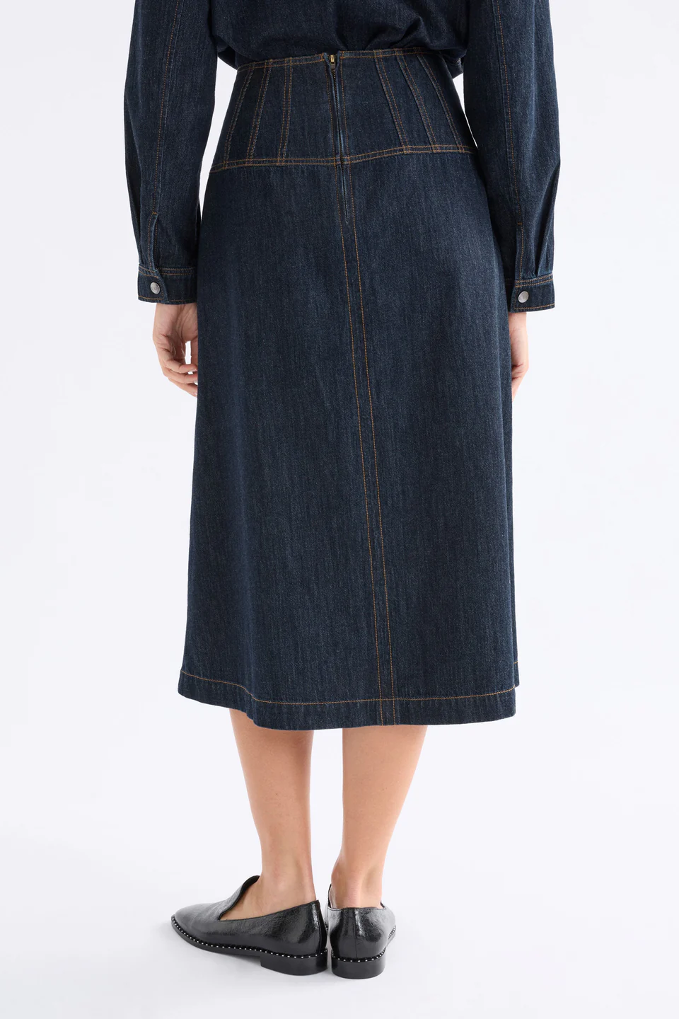 Elk Valor Skirt - Mid Blue Denim