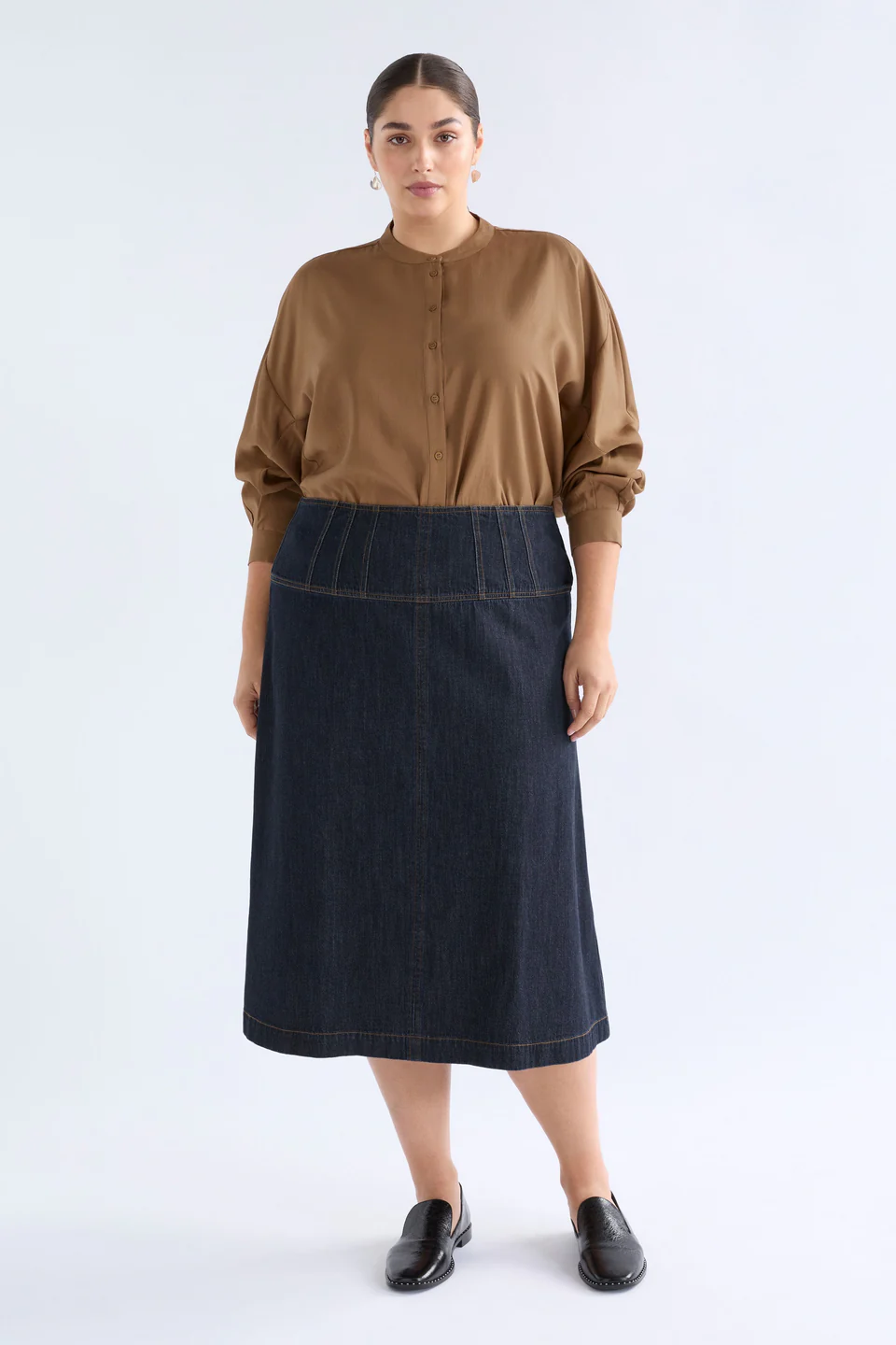 Elk Valor Skirt - Mid Blue Denim