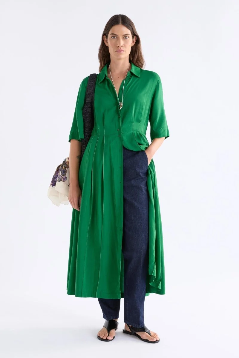 Elk Neues Shirt Dress - Leaf Green