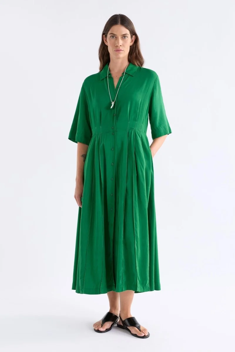 Elk Neues Shirt Dress - Leaf Green
