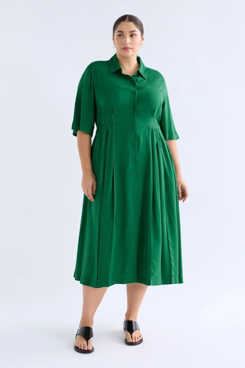 Elk Neues Shirt Dress - Leaf Green