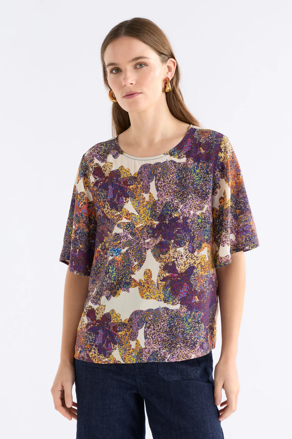 Elk Aube Top - Lantis Print