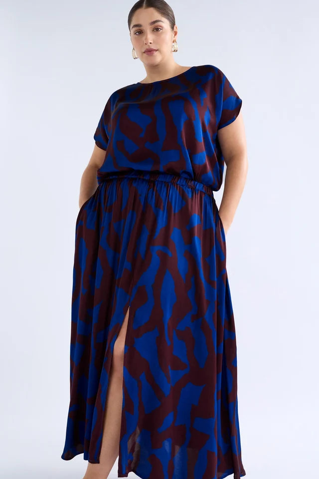 Elk Besa Skirt - Varr Print/Shiraz