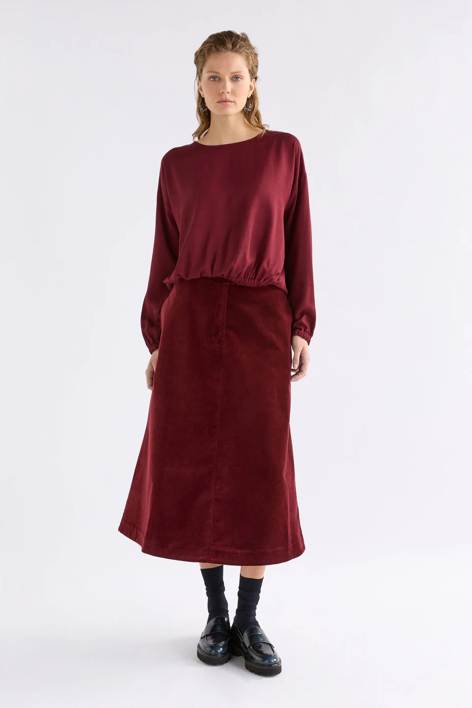 Elk Altes Skirt - Merlot