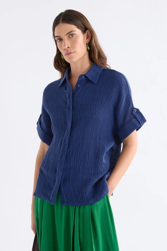 Elk Edeka Shirt - Vibrant Blue