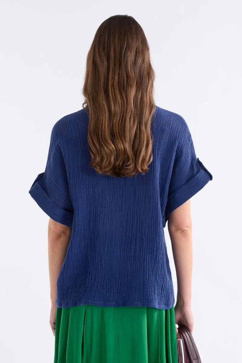 Elk Edeka Shirt - Vibrant Blue