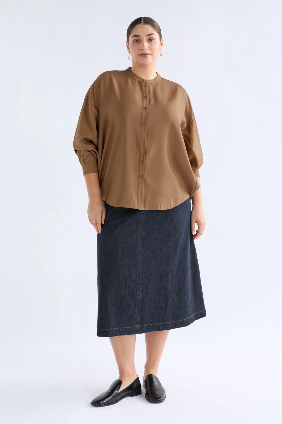 Elk Ahren Shirt - Dark Toffee