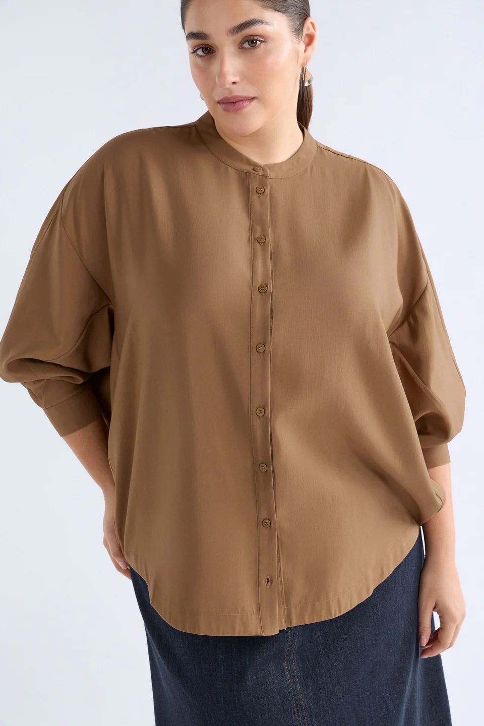 Elk Ahren Shirt - Dark Toffee